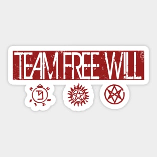 TEAM FREE WILL - SPN "Supernatural" Sticker